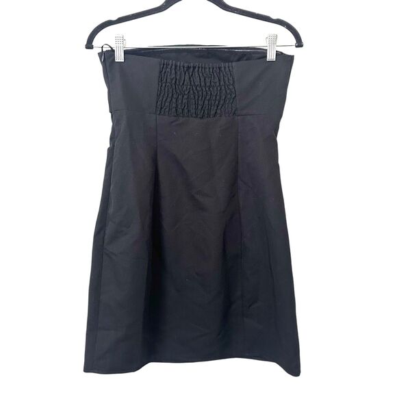 ZARA Strapless Mini Dress Cutout Black Medium - Picture 3 of 5